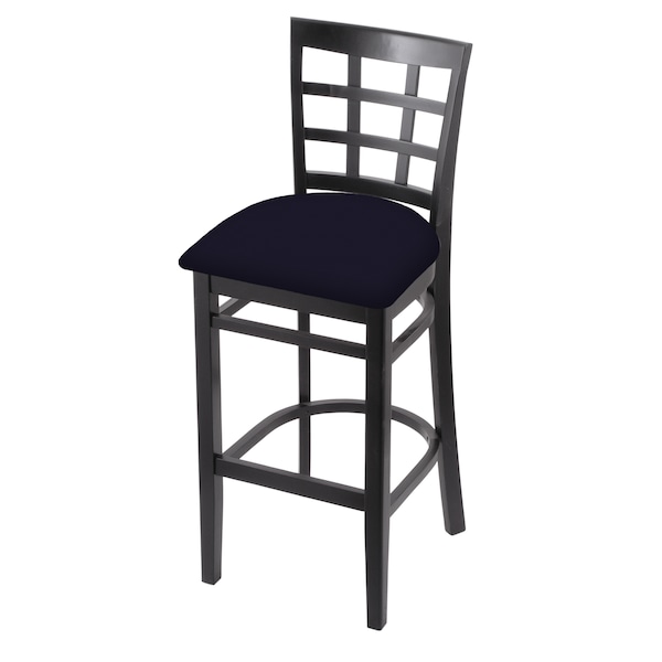 25" Counter Stool, Black Finish, Canter Twilight Seat